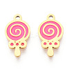 304 Stainless Steel Enamel Charms STAS-T065-59G-02-1