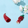 Chili Shape Plastic Needle Storage Case AJEW-WH20077-007-7
