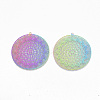 Ion Plating(IP) 201 Stainless Steel Filigree Pendants STAS-S108-65-2