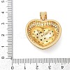 Brass Micro Pave Cubic Zirconia Pendants KK-A241-12G-02-3