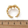 Brass Micro Pave Clear Cubic Zirconia Cuff Rings for Women RJEW-U041-02G-5
