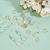 80Pcs 8 Styles Brass Hoop Earrings Findings FIND-DR0001-65C-3