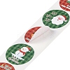 Christmas Theme Paper Self-Adhesive Stickers X-DIY-B077-01A-08-3