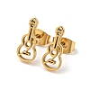 Golden 304 Stainless Steel Stud Earrings for Women LS-EJEW-E294-01G-03-1