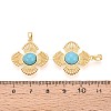 Synthetic Turquoise Pendants KK-N287-07G-02-3