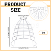 Polyester & Steel Wire Skirt 5 Hoop Petticoat for Wedding Dress Ball Gown DIY-WH0591-493A-2