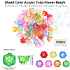 500Pcs Transparent Acrylic Beads TACR-SP0001-05-2
