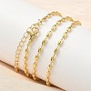 2.5MM Brass Rice Ball Chain Necklaces LS-NJEW-P339-04G-1