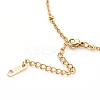 304 Stainless Steel Satellite Chain Anklets AJEW-AN00393-3