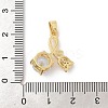 Brass Micro Pave Cubic Zirconia Pendants LS-ZIRC-I069-01G-05-3