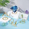 8Pcs Iron Crystal Mineral Display Holder ODIS-TW0001-01-4