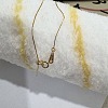 925 Sterling Silver Cable Chain Adjustable Slider Necklaces for Women NJEW-U030-01G-02-1-1