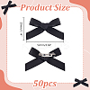Bowknot Polyester Pins JEWB-WH0010-89B-2