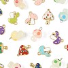 34Pcs 17 Styles Autumn Theme Rack Plating Alloy Enamel Pendants ENAM-FS0003-70-3