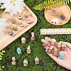 21Pcs 7 Style Resin Mini Cactus Bonsai Display Decorations AJEW-CP0005-41-3