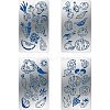 4Pcs 4 Style 304 Stainless Steel Cutting Dies Stencils DIY-FG0002-17-2