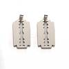 Tarnish Resistant 201 Stainless Steel Blade Pendants STAS-I032-069B-1