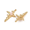 304 Stainless Steel Rhinestone Pendants STAS-P410-17G-2