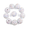 10Pcs Opaque Acrylic Beads OACR-YW0003-35A-1