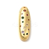 Brass Cubic Zirconia Pendants KK-M295-13G-I-1