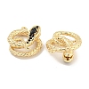 Brass Micro Pave Cubic Zirconia Pendants KK-S386-23G-01-2
