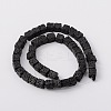 Synthetic Lava Rock Bead Strands G-N0104-8mm-18-2