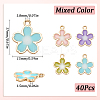 40Pcs Alloy Enamel Pendants ENAM-SC0005-51-2