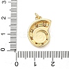 Brass Micro Pave Cubic Zirconia Pendants KK-D426-25E-G-4