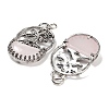 Natural Rose Quartz Bag Pendants G-Q163-06AS-05-2