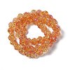 Electroplate Glass Beads Strands EGLA-L040-FR01-2