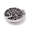 Natural Amethyst Tree of Life with Owl Pendants G-L524-15AS-06-2