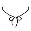 Bowknot 304 Stainless Steel Necklaces NJEW-JN04670-4