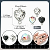 18Pcs 3 Colors Alloy Glass Links/Connectors GLAA-FS0001-95-4