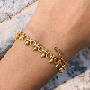 304 Stainless Steel Drop Link Chain Bracelets for Women EA0353-1-1