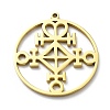 304 Stainless Steel Pendants LS-STAS-D036-09G-1