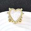 Brass Cuff Rings for Women RJEW-F183-02B-G-1