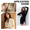 10Pcs Alloy Rhinestone Lapel Pin Backs for Backpack Clothes JEWB-HY0001-63P-5