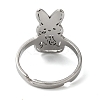 Non-Tarnish 201 Stainless Steel Adjustable Rings for Women RJEW-F163-01P-3