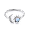 Brass Micro Pave Clear Cubic Zirconia Open Cuff Rings for Women LS-RJEW-S402-03P-3