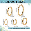 5 Pairs 5 Styles PVD Vacuum Plating 304 Stainless Steel Huggie Hoop Earrings for Women EJEW-ME0001-07-2
