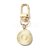 Smiling Face Enamel Pendant Decorations KEYC-WH0036-08LG-01-2