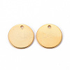 201 Stainless Steel Stamping Blank Tag Pendants LS-STAS-T058-12mm-G-2