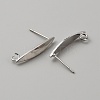 Brass Stud Earring Findings FIND-WH0110-705-2