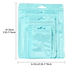 100Pcs 5 Styles Macaron Color Plastic Yin-yang Resealable Bags OPP-YW0001-06A-3