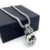 Minimalist Hip-Hop 304 Stainless Steel Fist Pendant Necklaces for Men ZI2468-2