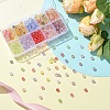 540Pcs 9 Colors Transparent Glass Beads GLAA-YW0004-01-2
