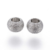 Non-Tarnish 304 Stainless Steel Textured Spacer Beads LS-X-STAS-P108-04P-1
