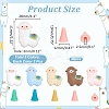Silicone Alpaca Shape Knitting Needle Stoppers PW-WGB6D24-01-1