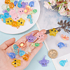 40Pcs 10 Styles Luminous Resin Sea Animals Display Decoration DJEW-SC0001-13-3