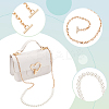 WADORN 3Pcs 3 Styles ABS Plastic Imitation Pearl Purse Chains FIND-WR0009-73A-3